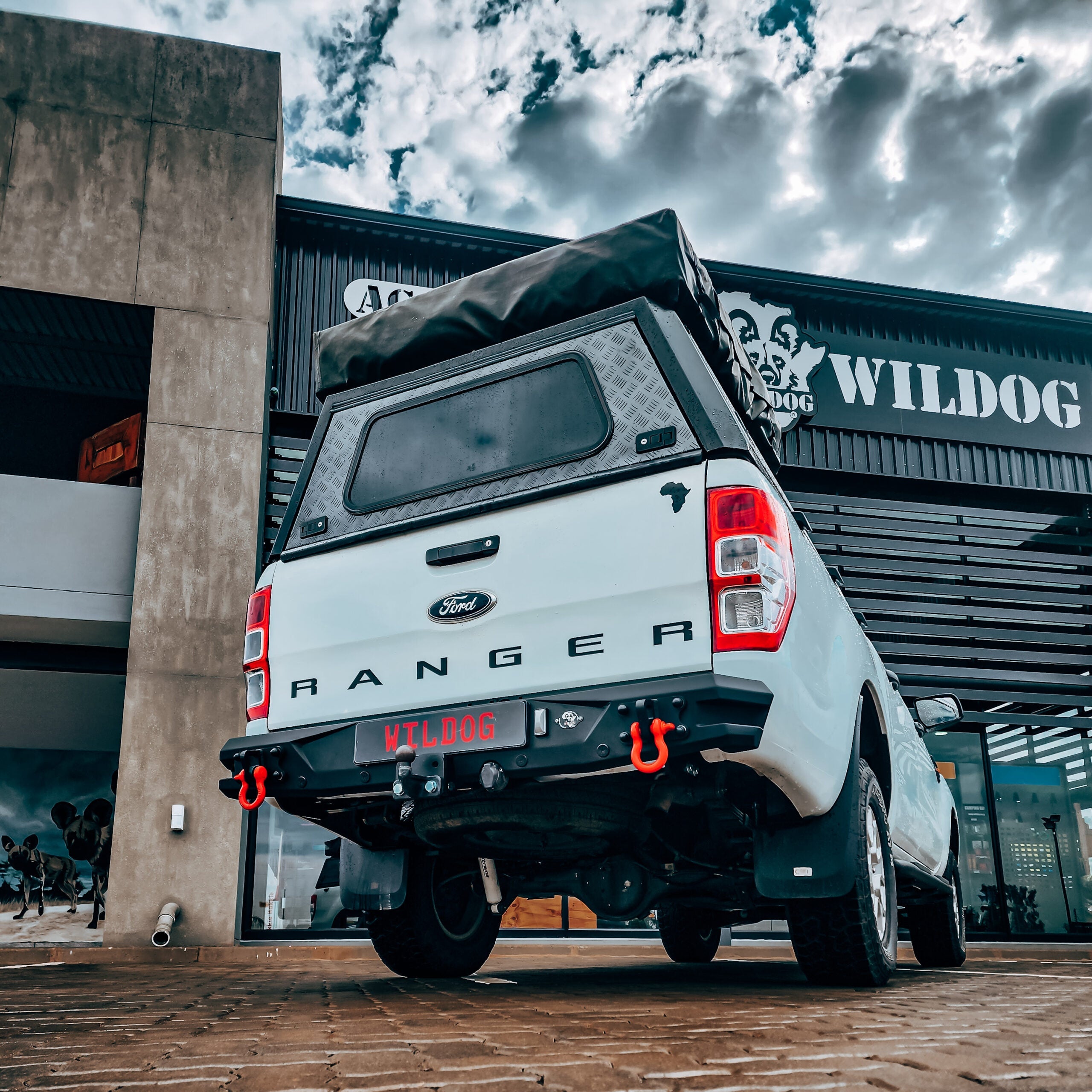 Ford Ranger 2012-2023/24 Wildog Alpha Replacement Rear Bumper (Mild steel) Main image
