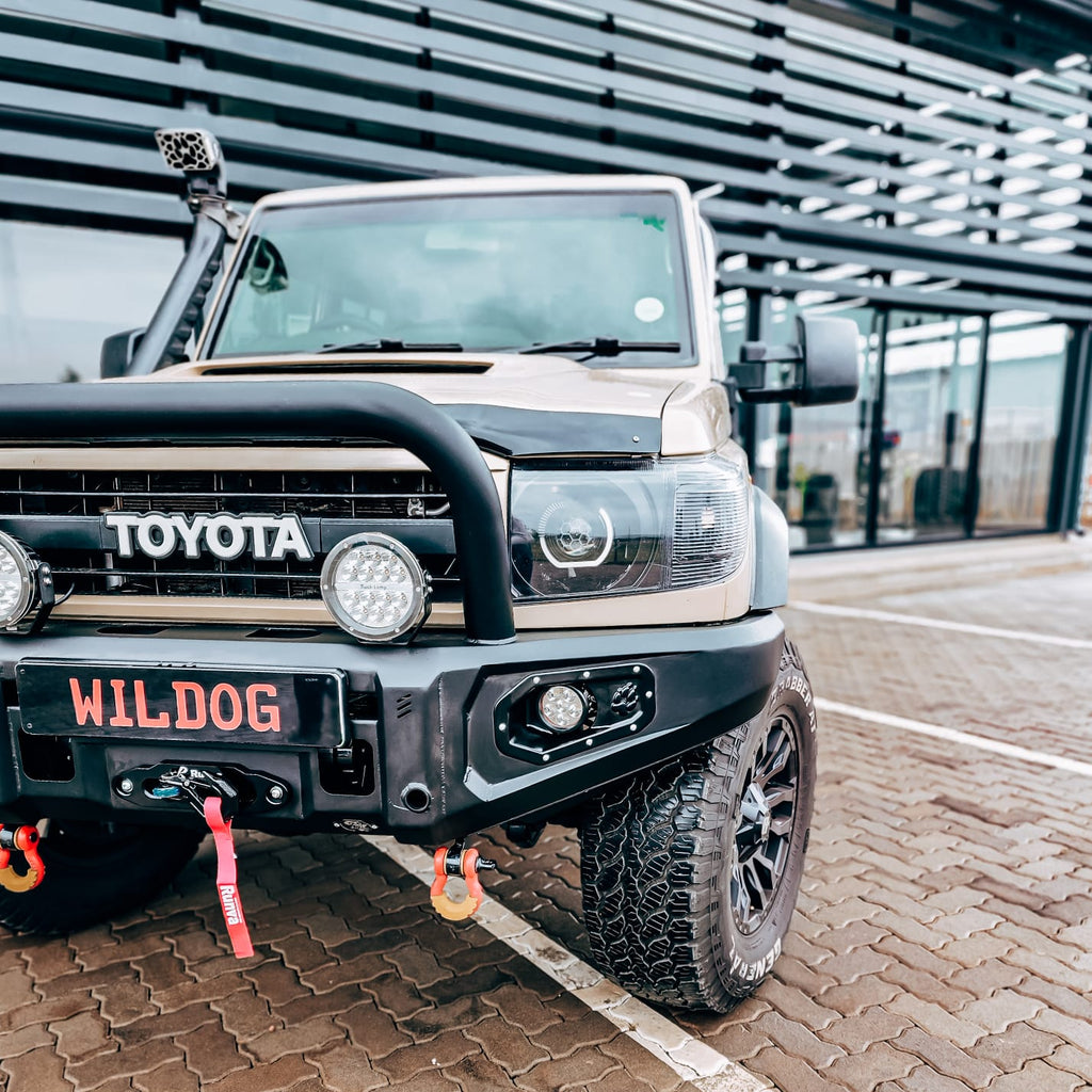 Toyota LC 76 & 79 Pre Facelift Wildog Alpha Front Nudge – Welded on