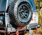 Toyota LC79 Pickup Wildog Carrier Rear, Including Rear Light Wiring