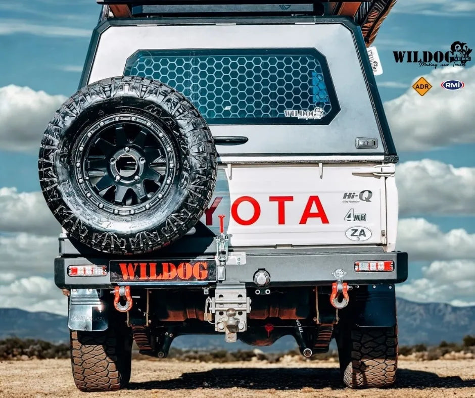 Toyota LC79 Pickup Wildog Carrier Rear, Including Rear Light Wiring Secondary image